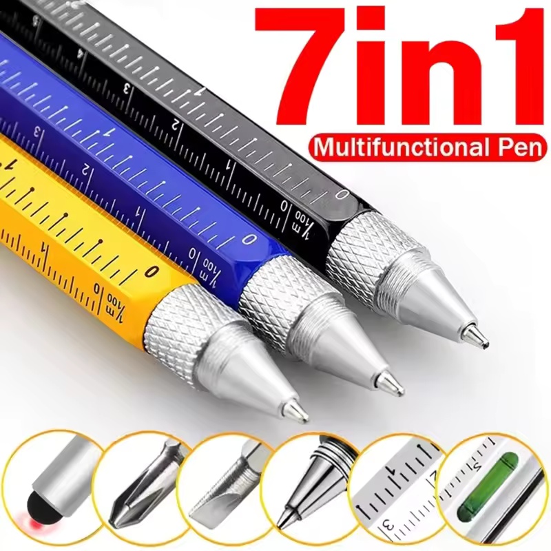 Writing Tools - Penna multifunzione 7 in 1, stilo