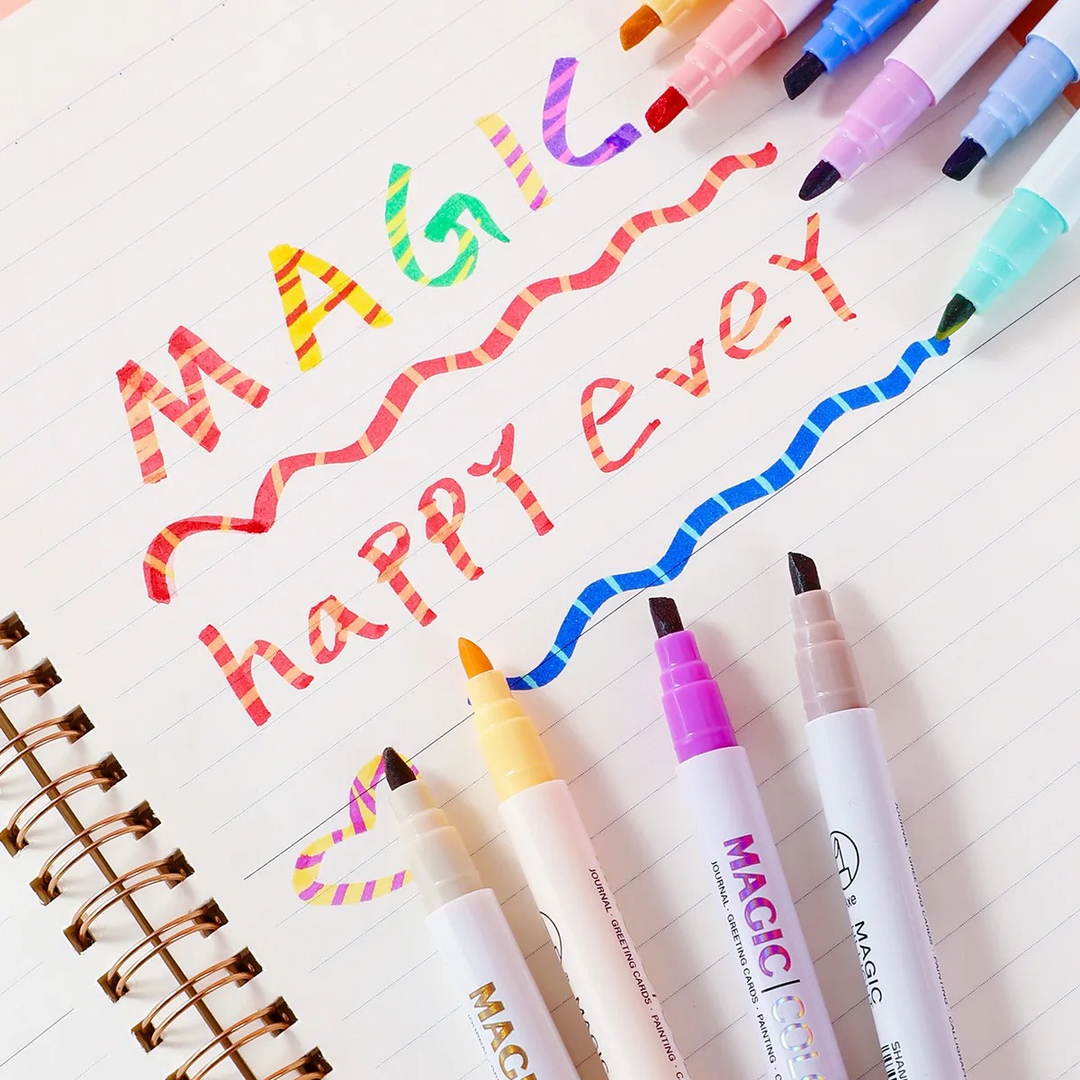 Set di 12 Evidenziatori Magici - Pastel Highlighter Set Double Ended recensione e prezzo