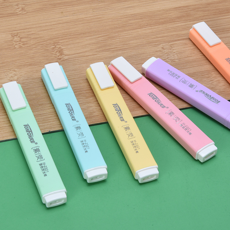 6 Pz/set Forma Piatta Evidenzi - Pastel Highlighter Set Double Ended recensione e prezzo